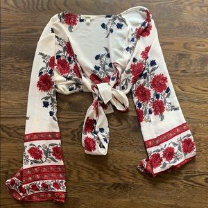 Multi-way open tie top